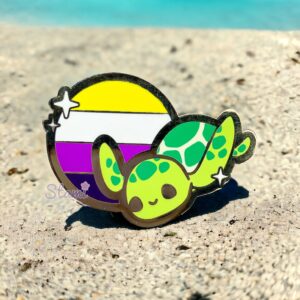 Non Binary Turtle Pin